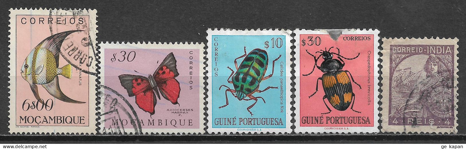 PORTUGAL COLONIES Set Of 5 Used/Unused Stamps - Autres & Non Classés
