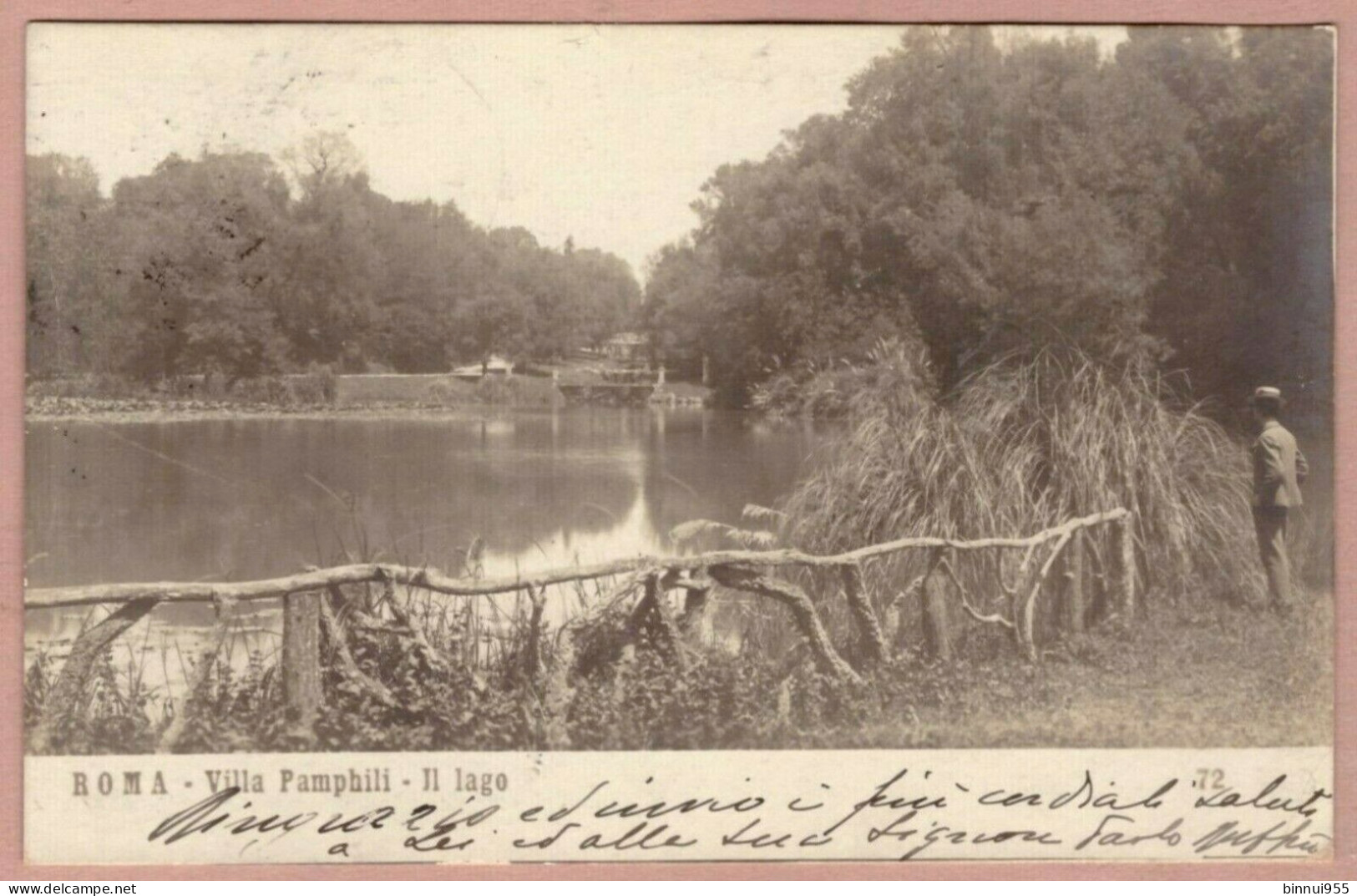 Cartolina Roma Villa Pamphili Il Lago - Viaggiata - Parks & Gärten