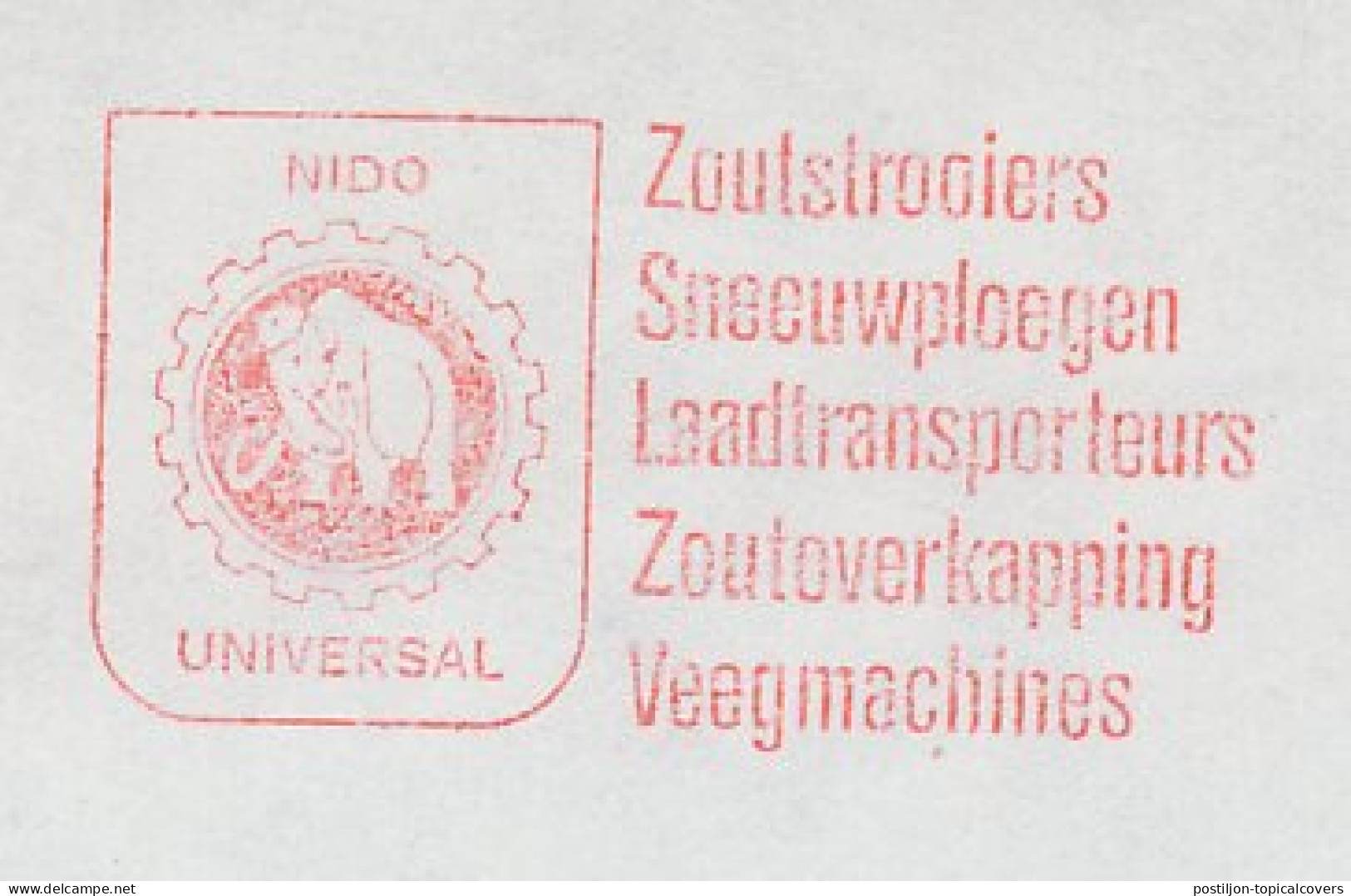 Meter Cut Netherlands 1984 Mammoth - Elephant - Vor- Und Frühgeschichte