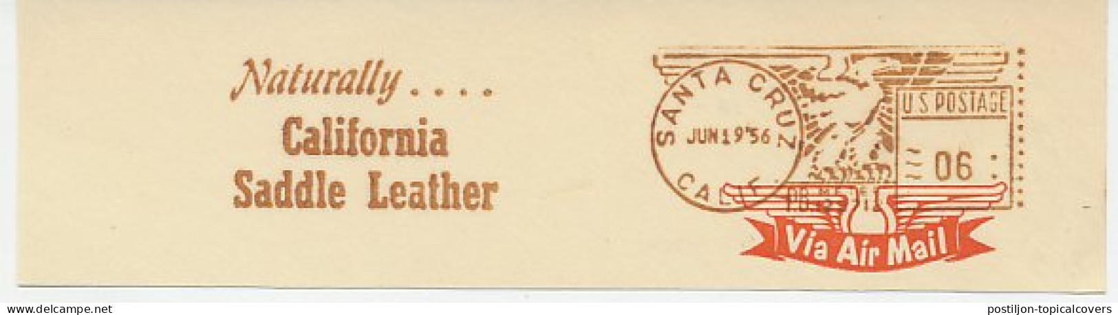 Meter Cut USA 1956 California - Saddle Leather - Horses