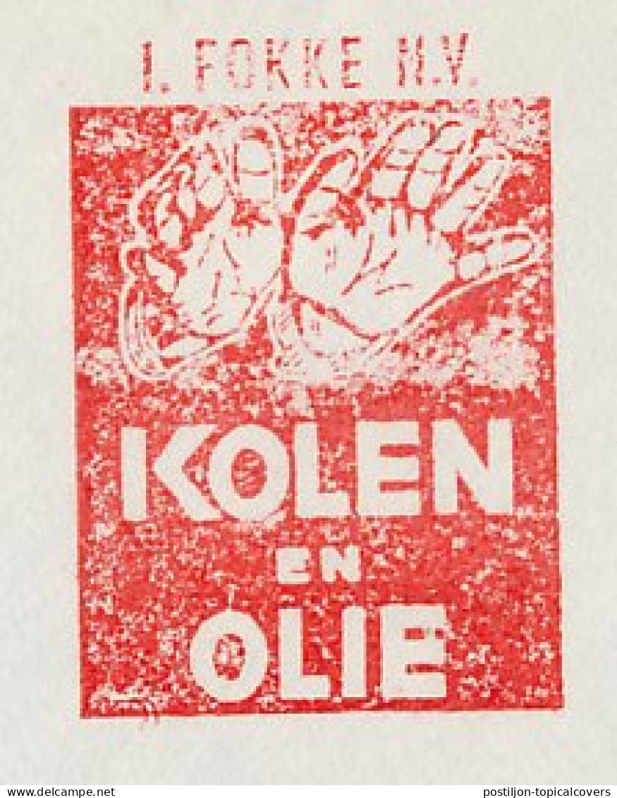 Meter Cover Netherlands 1963 Coal - Oil - Hands - Goes - Sonstige & Ohne Zuordnung