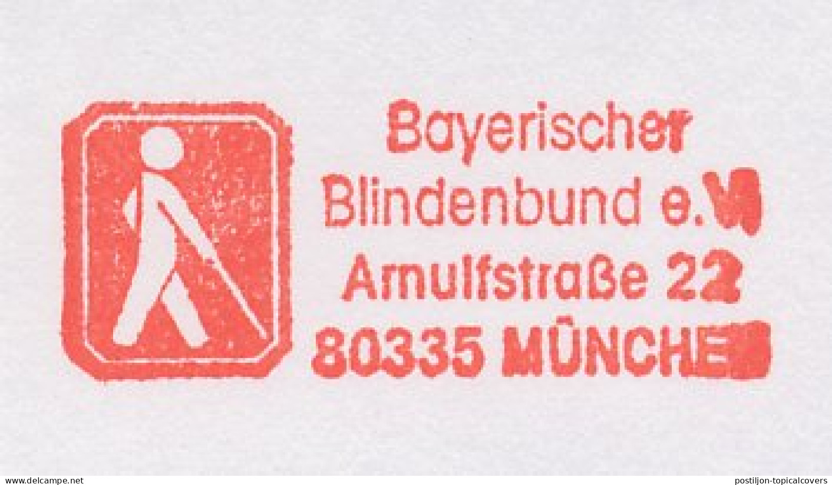 Meter Cut Germany 1998 Blind Association - Blind Stick - Behinderungen