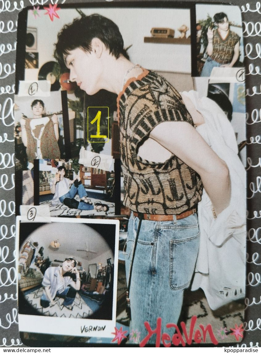 Photocard K POP Au Choix  SEVENTEEN Heaven 11th Mini Album Vernon - Objetos Derivados