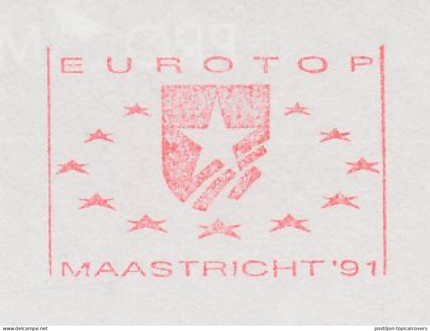 Meter Cut Netherlands 1991 Eurotop Maastricht 1991 - European Community
