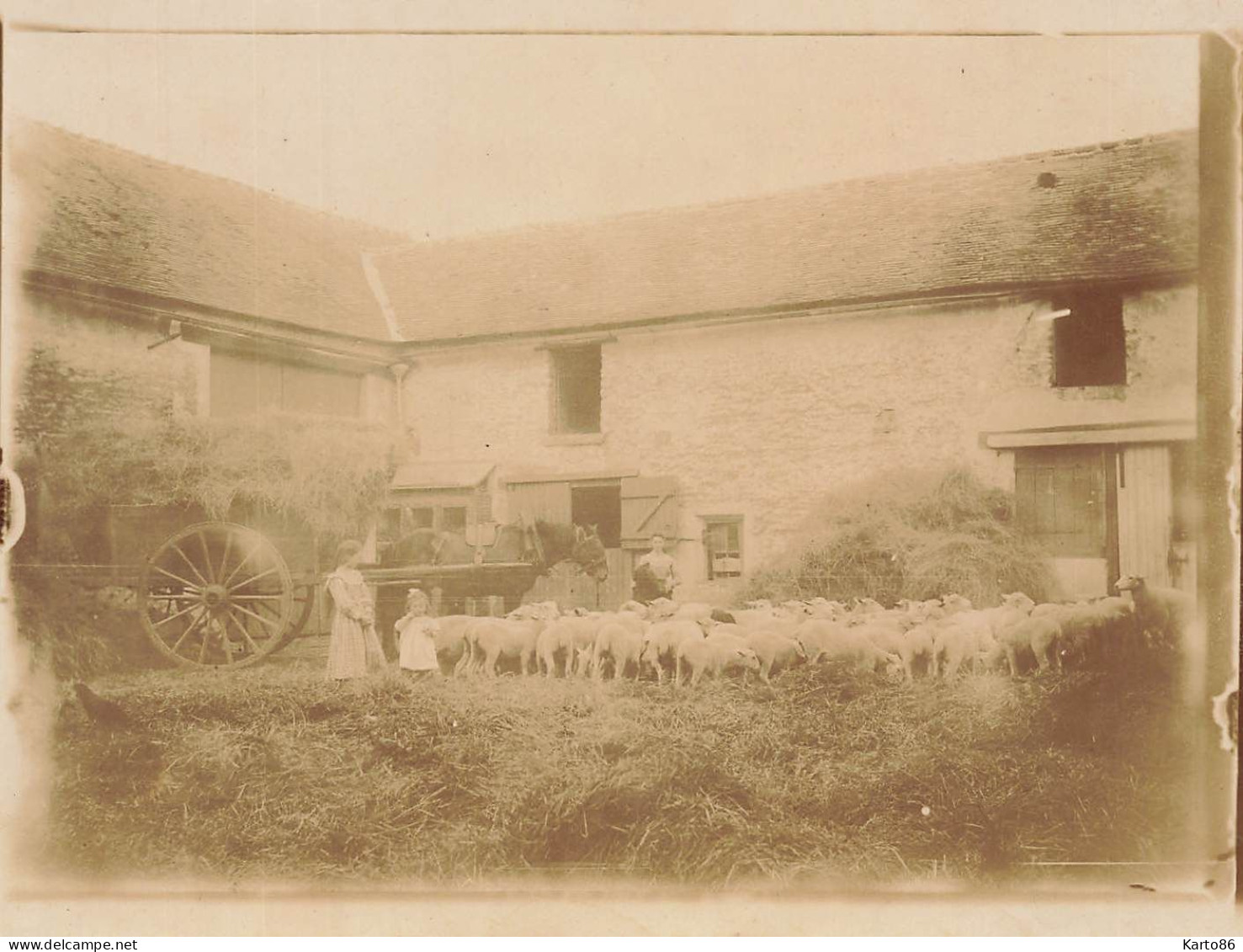 angerville * RARE 24 photos début 1900 * manège carrousel , battage batteuse , places rues lieux villageois * 12x9cm