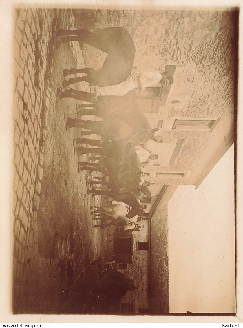 angerville * RARE 24 photos début 1900 * manège carrousel , battage batteuse , places rues lieux villageois * 12x9cm