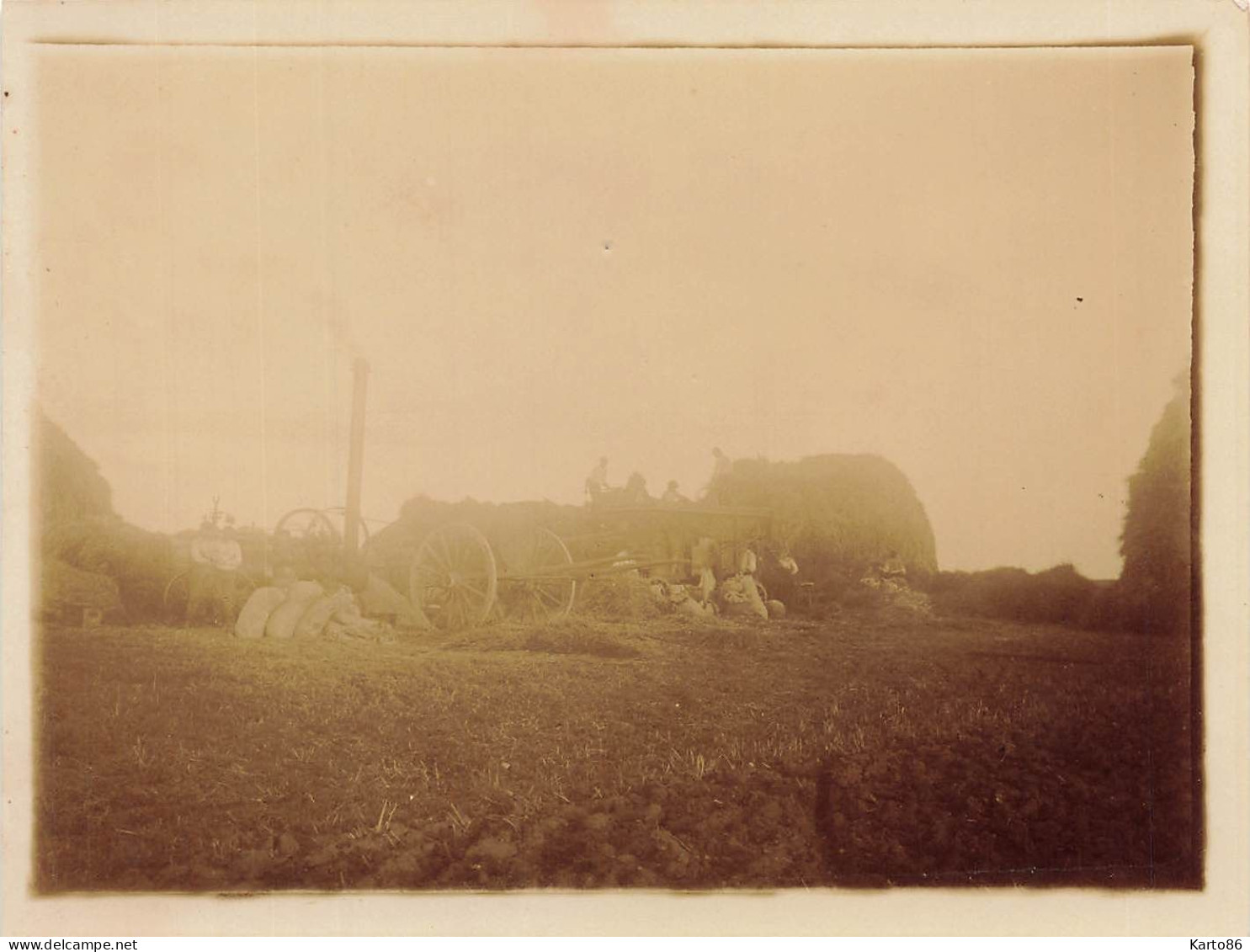 angerville * RARE 24 photos début 1900 * manège carrousel , battage batteuse , places rues lieux villageois * 12x9cm