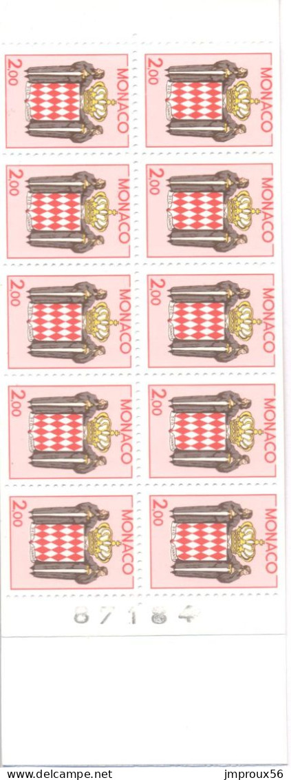 C02  Carnet 10 Timbres (1623) - Postzegelboekjes