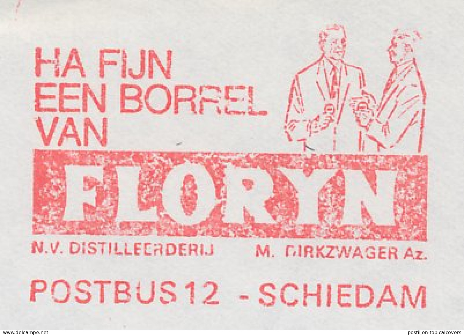 Meter Cover Netherlands 1982 Alcohol - Liquor - Floryn - Distillery - Vinos Y Alcoholes