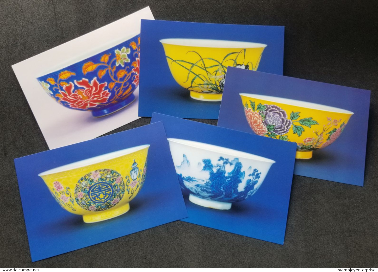 Taiwan National Palace Museum Ancient Enamel Bowls 2002 Bowl (postcard) MNH - Briefe U. Dokumente