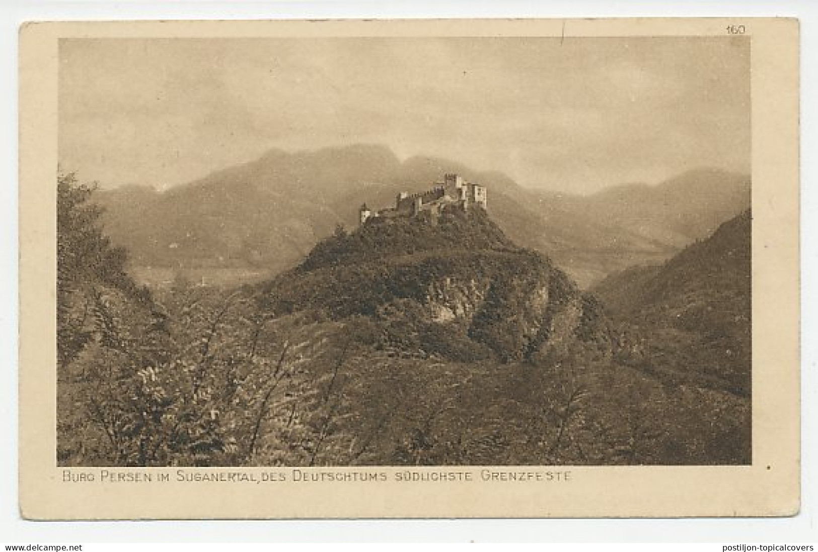 Fieldpost Card Germany 1916 Castle Persen - WWI - Châteaux