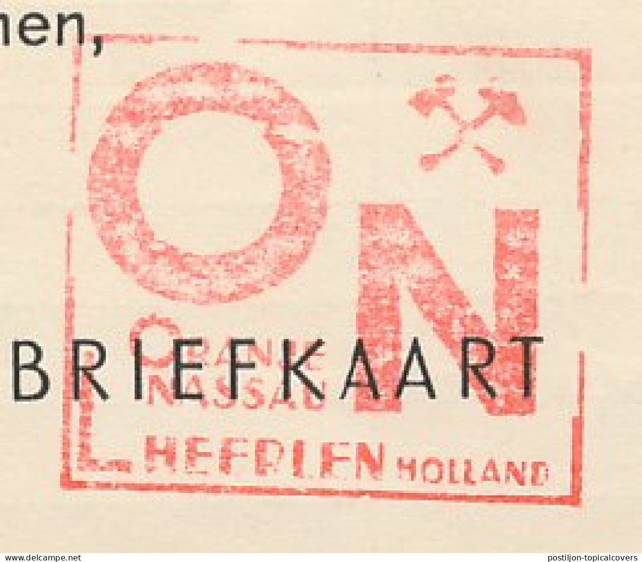 Meter Card Netherlands 1942 Coal Mine - Oranje Nassau Mines - Heerlen - Altri & Non Classificati