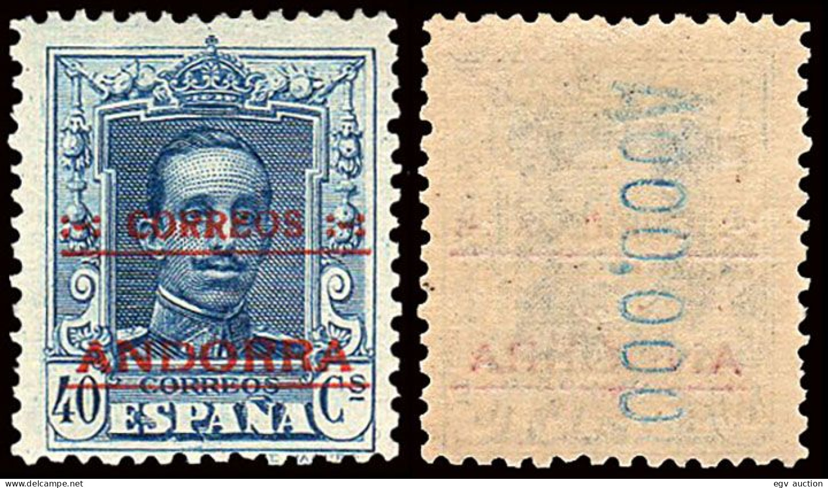 Andorra Española - Edi * 8N - Numeración Ceros - Dentado 12 1/2 X 11 1/2 - Unused Stamps