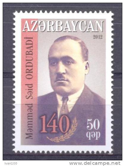 2012. Azerbaijan, M. Ordubadi, Writer, 1v, Mint/** - Azerbaijan