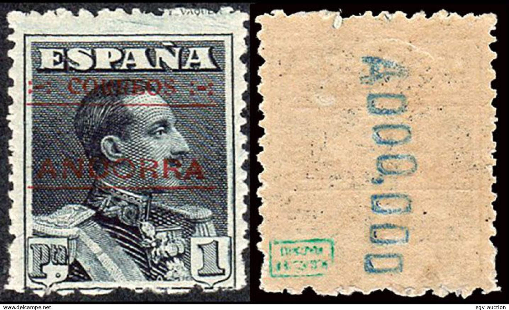 Andorra Española - Edi ** 10N - Numeración Ceros - Dentado 12 1/2 X 11 1/2 - Unused Stamps