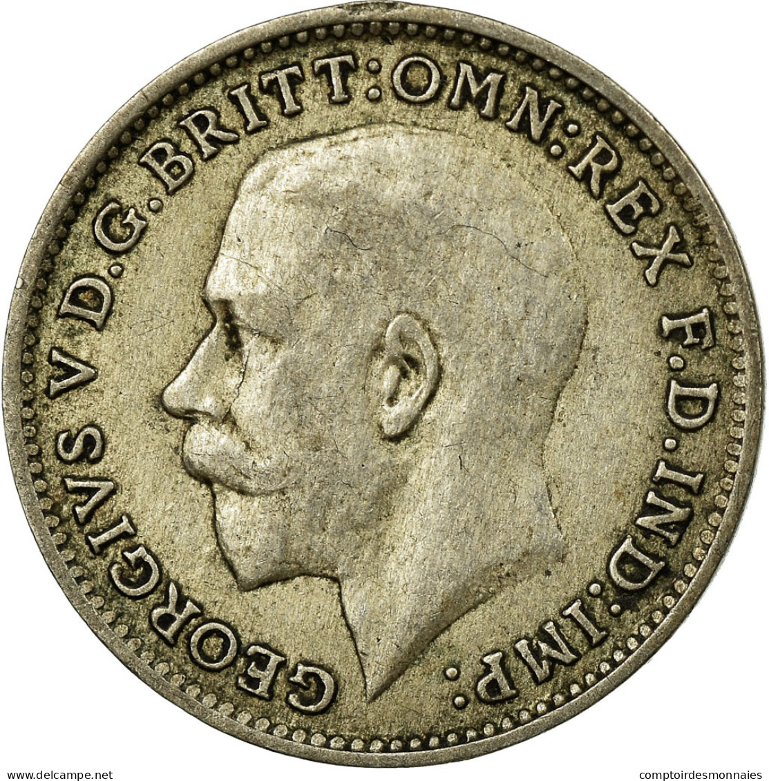 Monnaie, Grande-Bretagne, George V, 3 Pence, 1920, TB+, Argent, KM:813 - F. 3 Pence