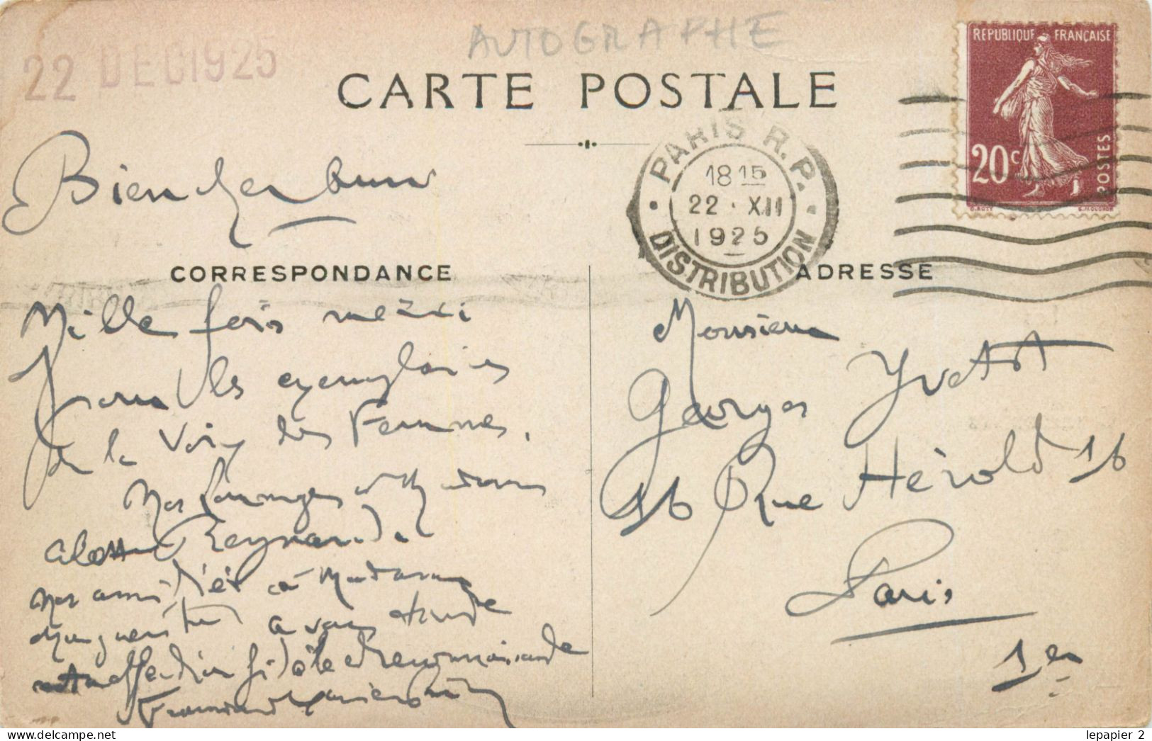 Xavier Et Francine Lorée PRIVAS Chansonniers CPA AUTOGRAPHE - Cabaret