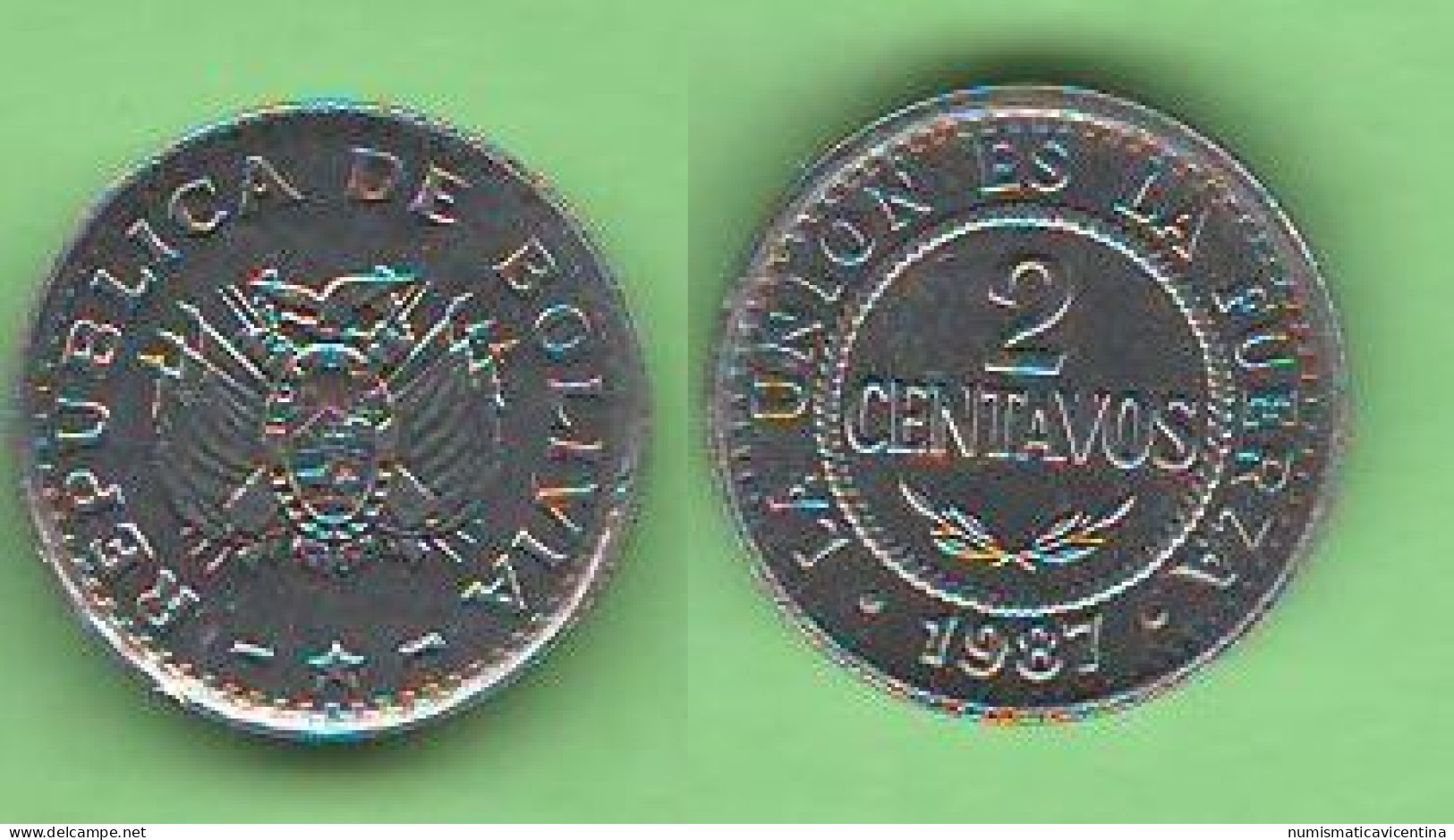 Bolivia 2 Centavos 1987 South America - Bolivië