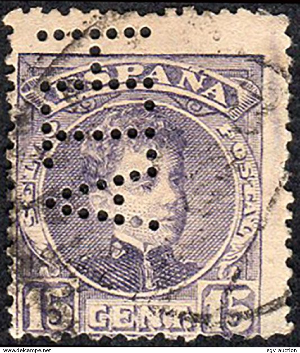 Málaga - Edi O 245 - Perforado "ATH" (Juan Torres - Vinos) - Used Stamps