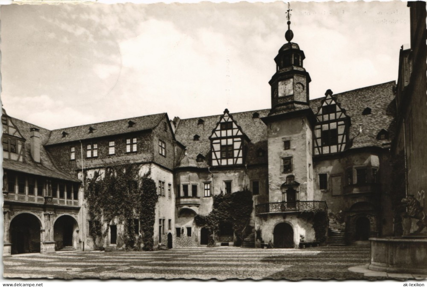 Ansichtskarte Weilburg (Lahn) Schloß Partie Im Schloss-Hof (Castle) 1967 - Weilburg