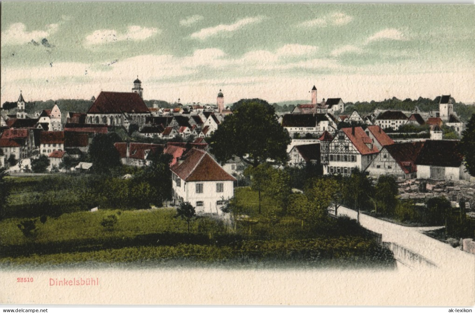 Ansichtskarte Dinkelsbühl Straßenpartie 1906 - Dinkelsbuehl