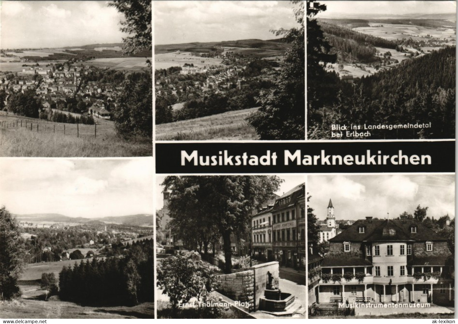Ansichtskarte Markneukirchen DDR Mehrbild-AK Mit 6 Foto-Ansichten 1976 - Markneukirchen