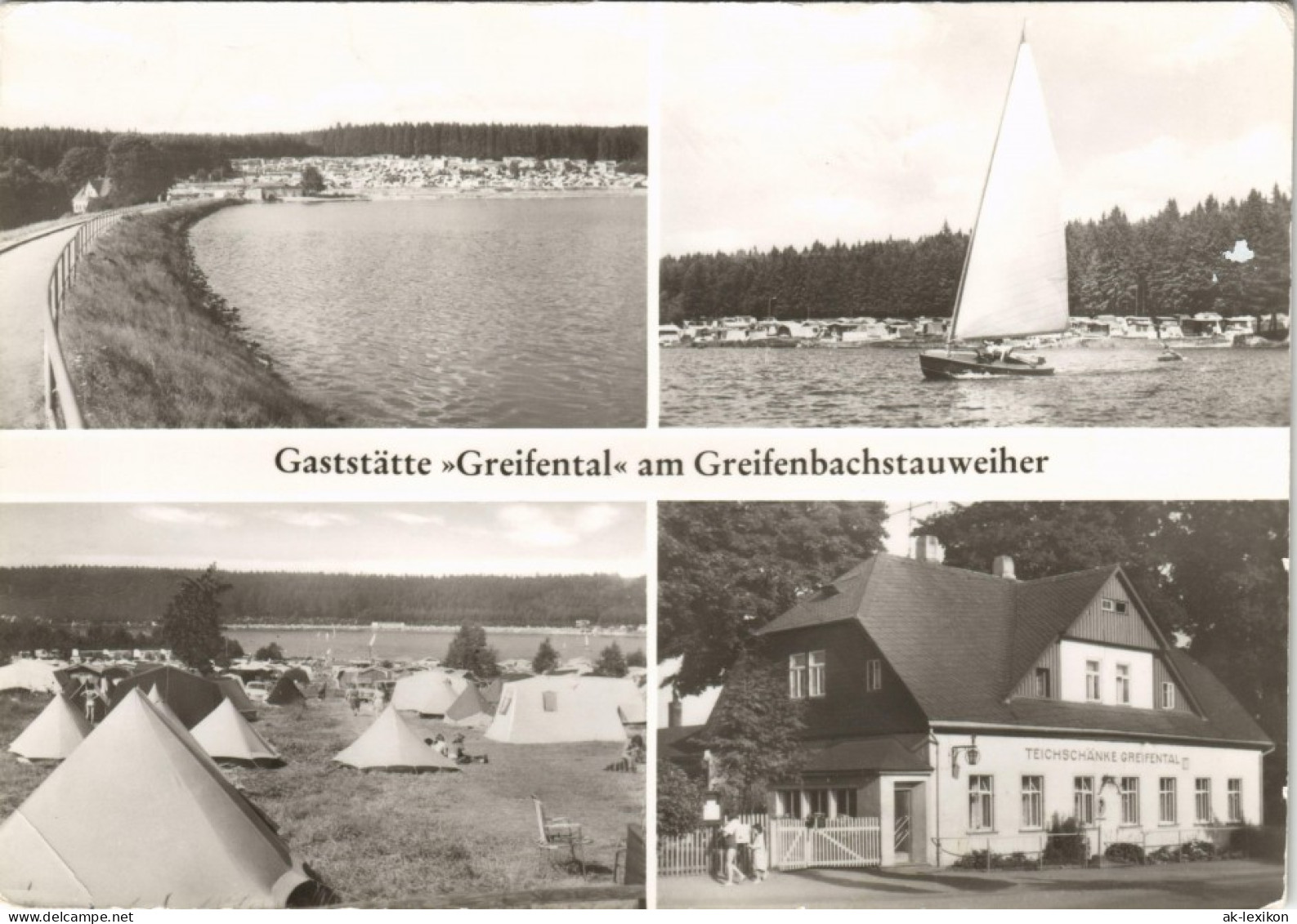 Ehrenfriedersdorf Mehrbild-AK Gaststätte Greifental Und Stauweiher 1984 - Geyer