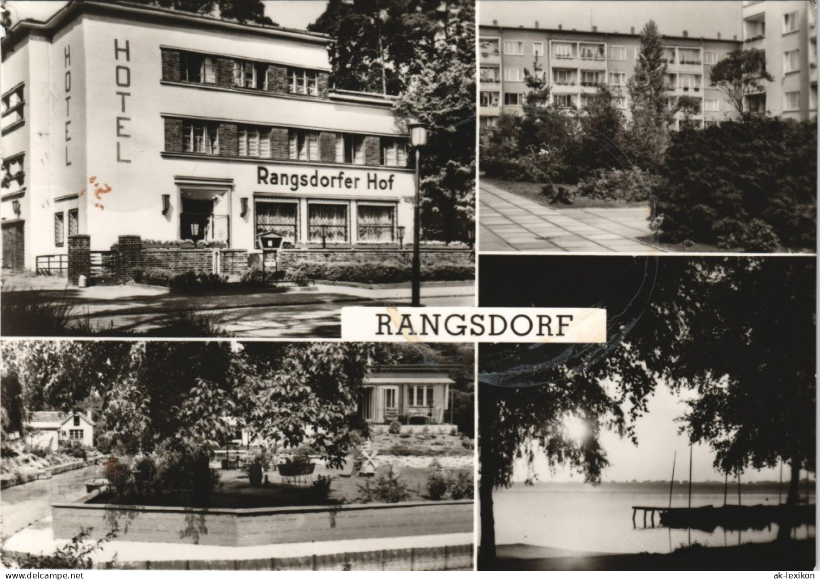 Rangsdorf DDR Mehrbild-AK Mit Hotel Rangsdorfer Hof, See Klein-Venedig 1981 - Rangsdorf