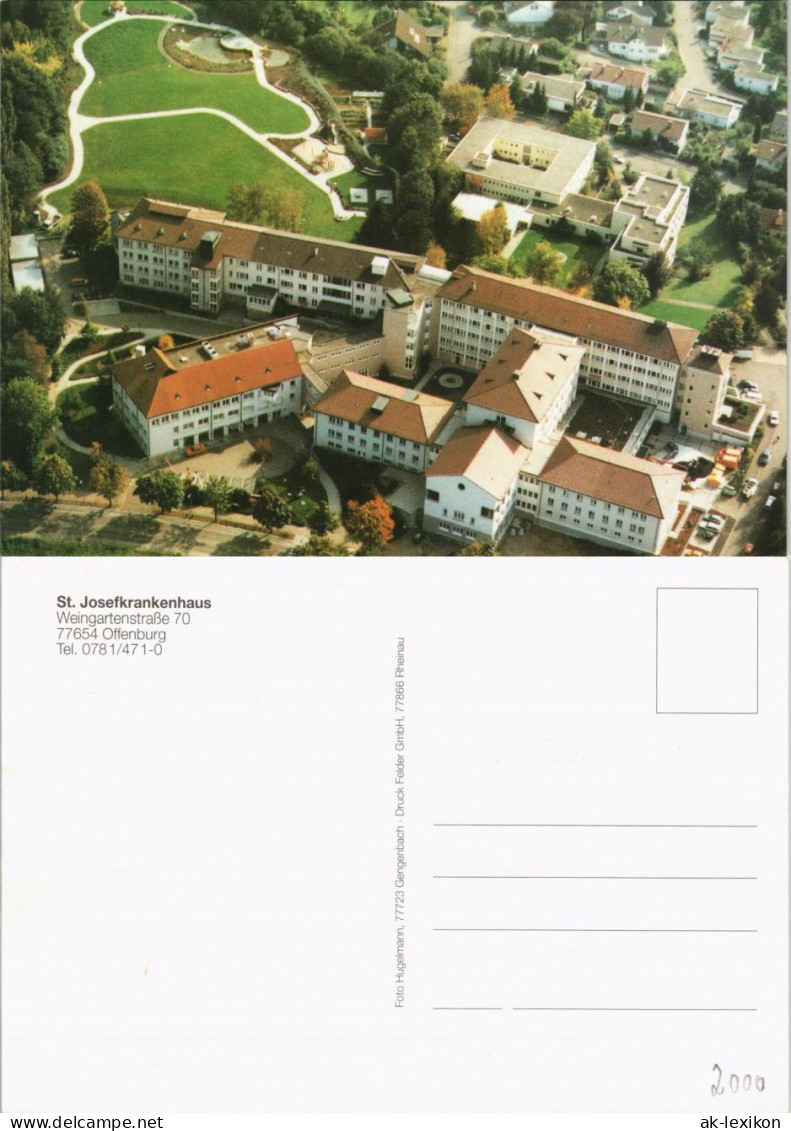 Ansichtskarte Offenburg St. Josefkrankenhaus Luftaufnahme 2000 - Offenburg