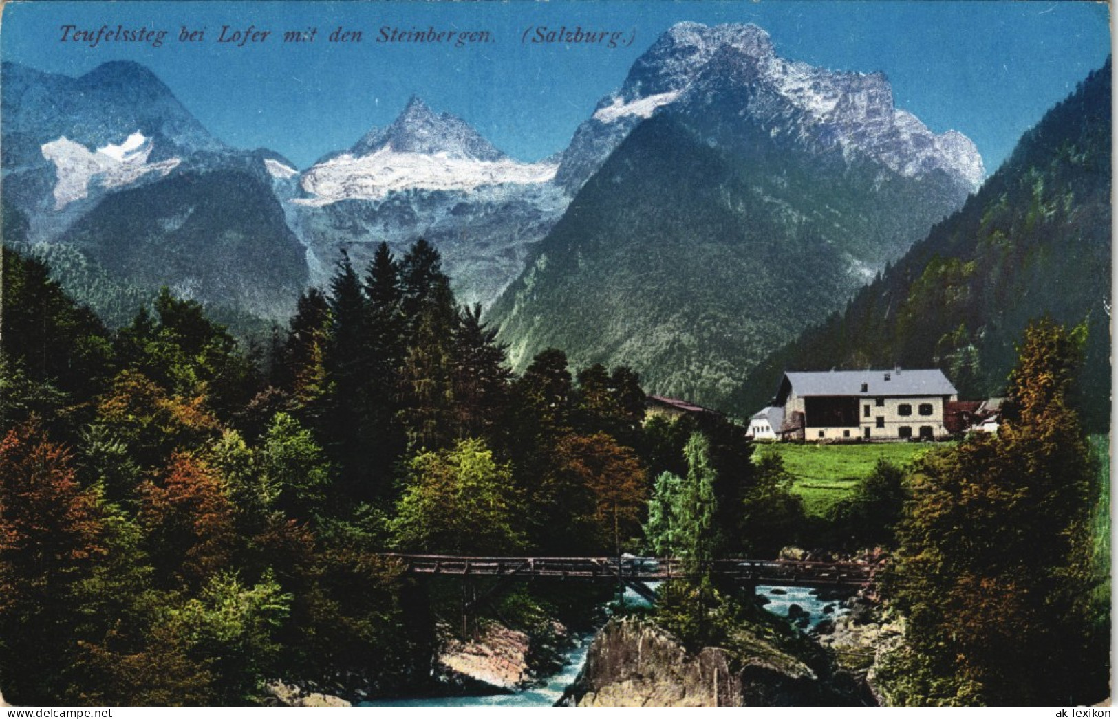 Teufelssteg Bei Lofer M. D. Steinbergen Alpen Berge Österreich 1910 - Unclassified