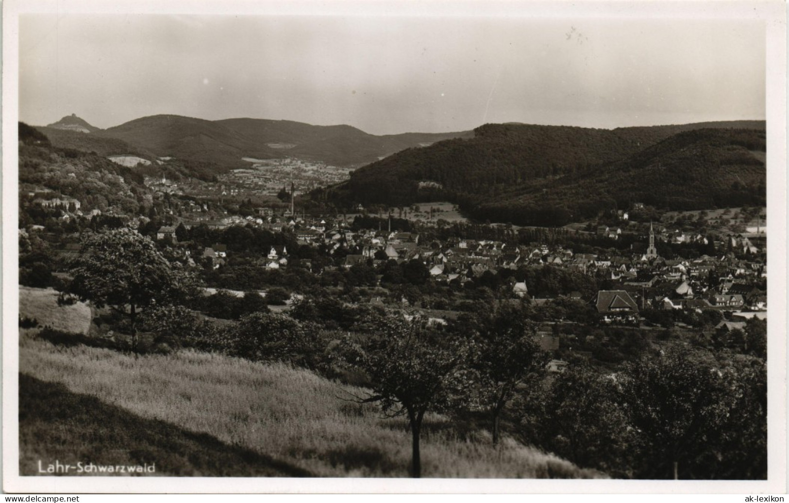 Lahr (Schwarzwald) Panorama-Ansicht Schwarzwald Fernansicht 1940 - Lahr