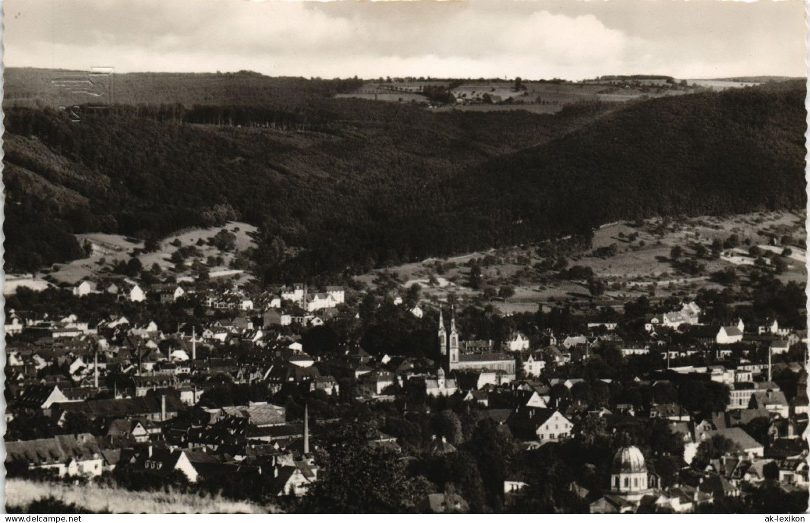 Lahr (Schwarzwald) Panorama-Ansicht Fernansicht Schwarzwald 1950 - Lahr