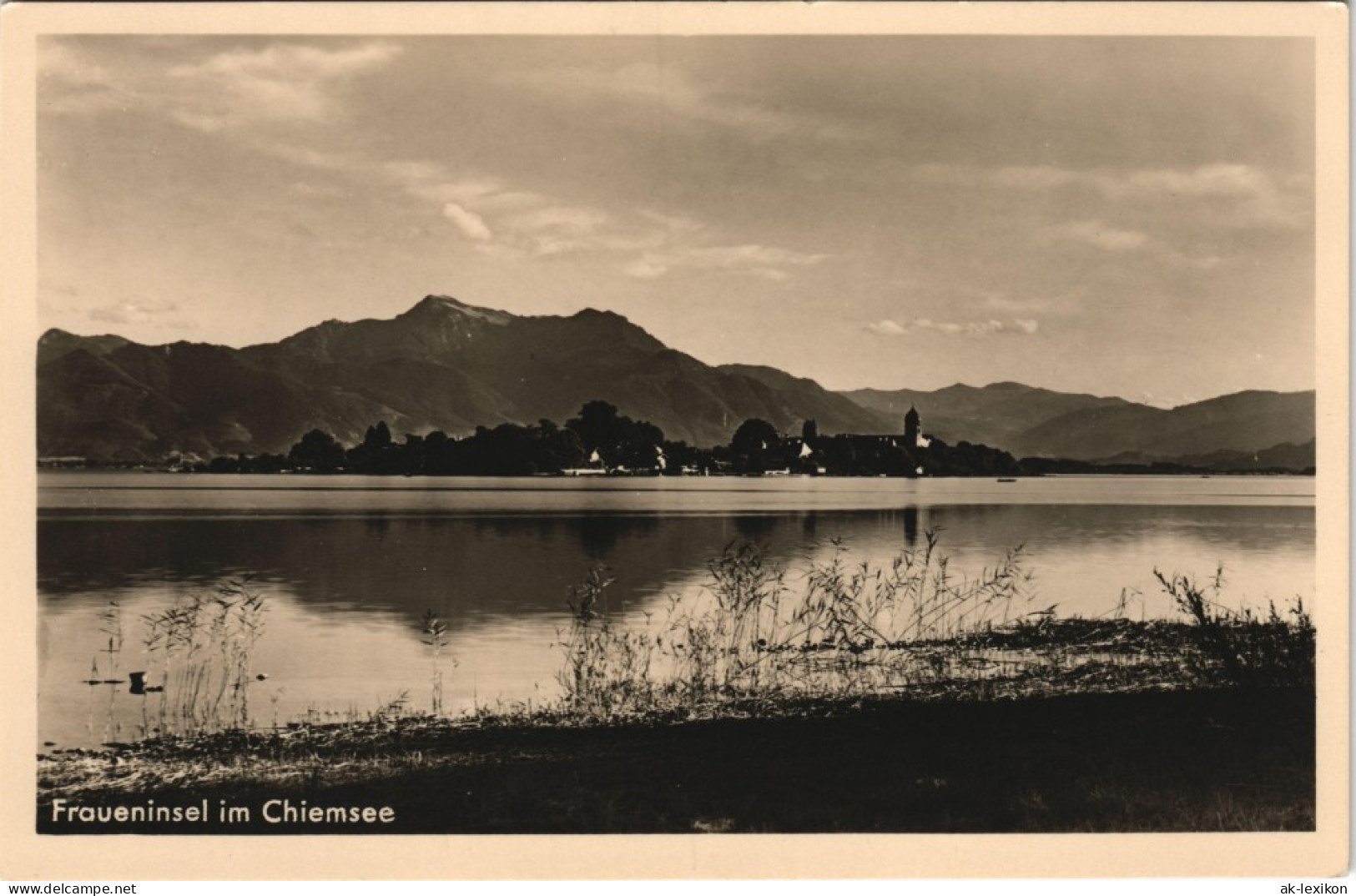 Ansichtskarte Chiemsee Fraueninsel - Chiemsee Blick über Den See 1931 - Chiemgauer Alpen
