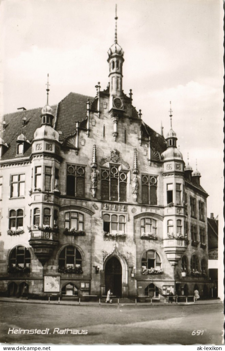 Ansichtskarte Helmstedt Strassen Partie Am Rathaus 1960 - Helmstedt