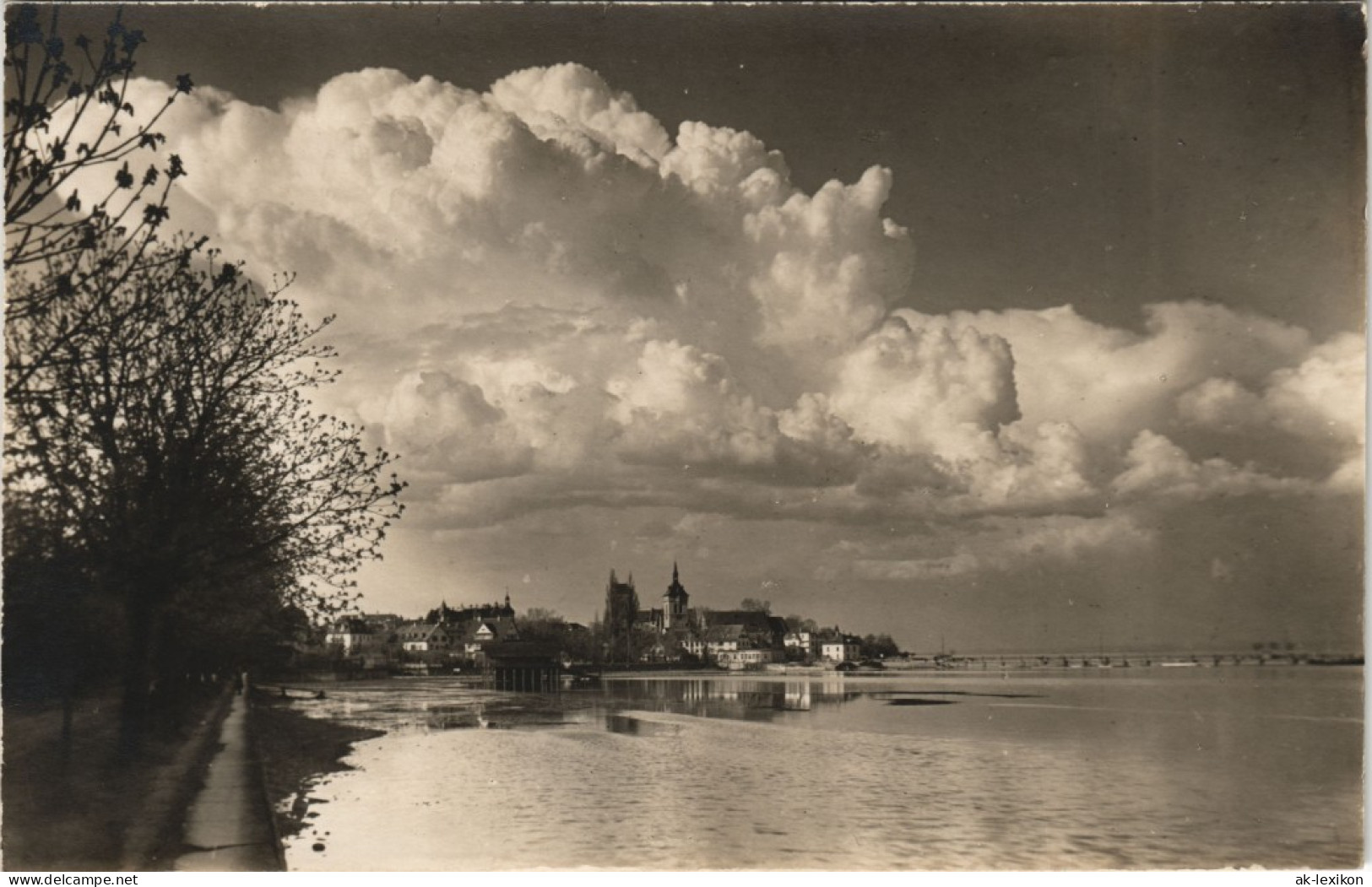 Ansichtskarte Arbon Stadt Wolken-Stimmungsbild 1963 - Autres & Non Classés