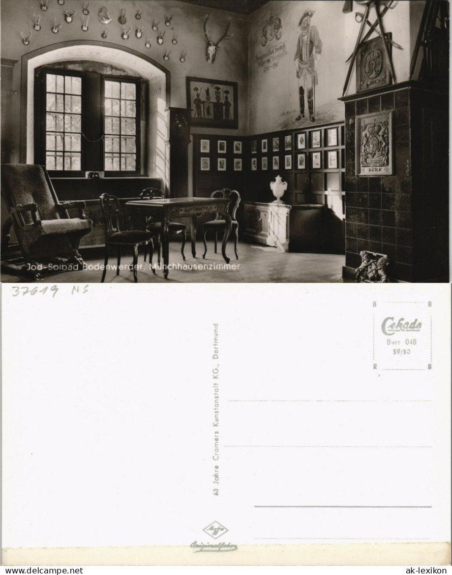 Ansichtskarte Bodenwerder Münchhausen-Haus/-Zimmer Innenansicht 1959 - Bodenwerder