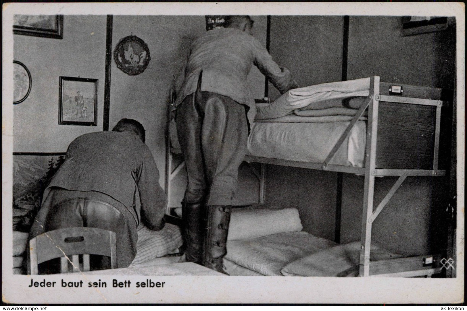 Jeder Baut Sein Bett Selbst Stube Militär/Propaganda - 2.WK  1941 - Guerre 1939-45