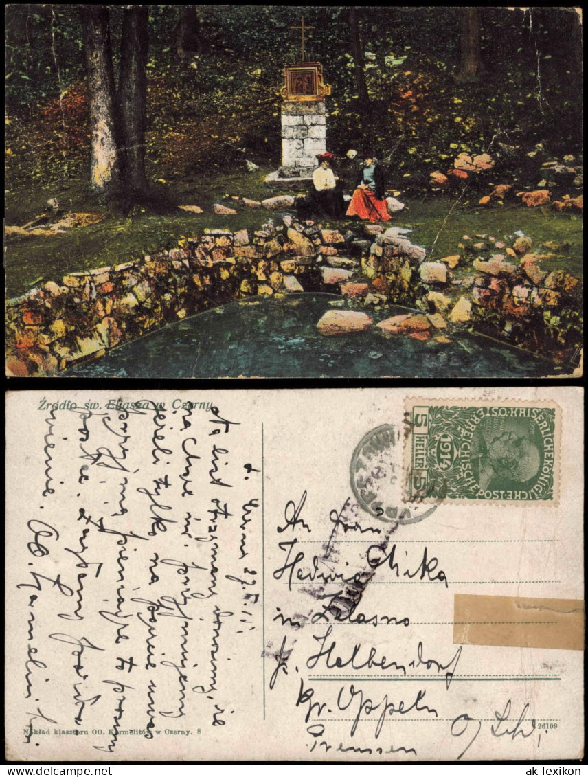 Postcard Polen Polska Zrodlo Sw. Eliasza W. Czerny Polen / Polska 1915 - Polen