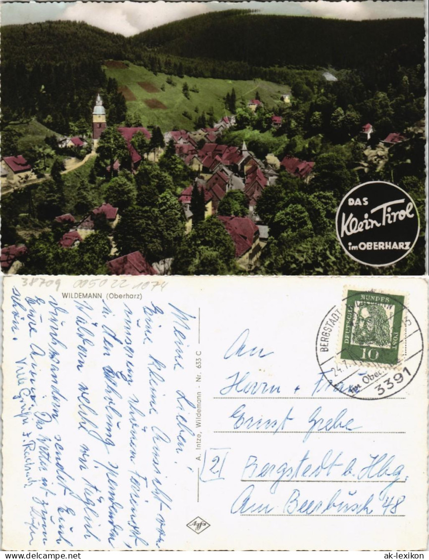 Wildemann (Innerstetal) Panorama-Ansicht "Klein-Tirol" Im Oberharz 1960 - Wildemann