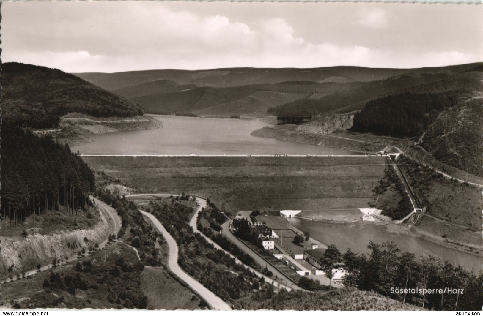 Osterode (Harz) Sösetalsperre Mit Gaststätte Zur Dammkrone 1960 - Osterode