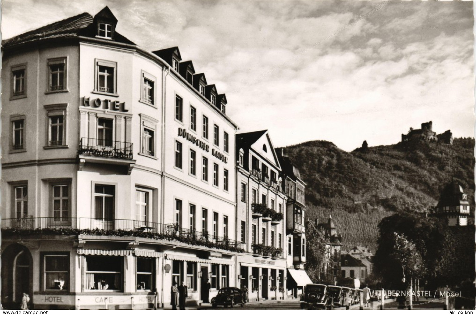 Bernkastel-Kues Berncastel-Cues Hotel Römischer Kaiser Strassen Ansicht 1960 - Bernkastel-Kues