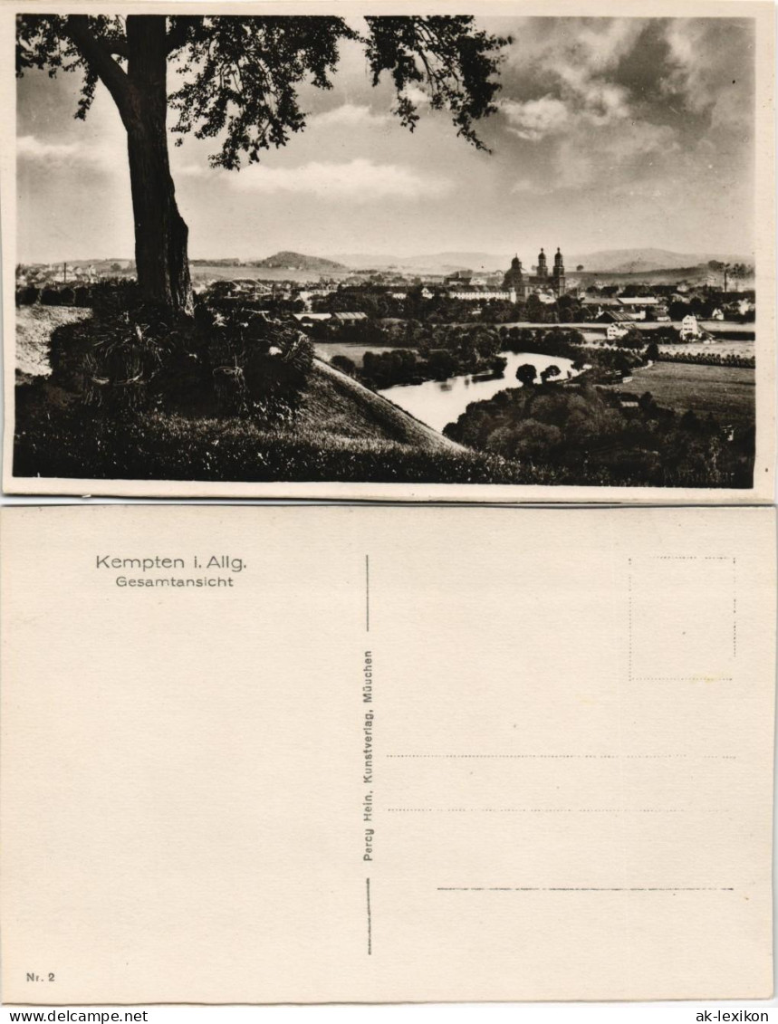 Ansichtskarte Kempten (Allgäu) Panorama-Ansicht Fernansicht 1930 - Kempten