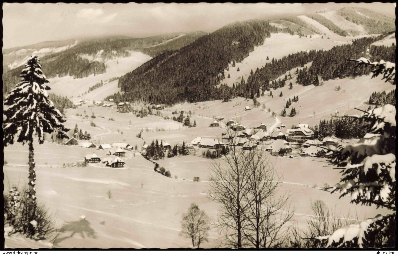 Ansichtskarte Menzenschwand-St. Blasien Panorama-Ansicht 1959 - St. Blasien