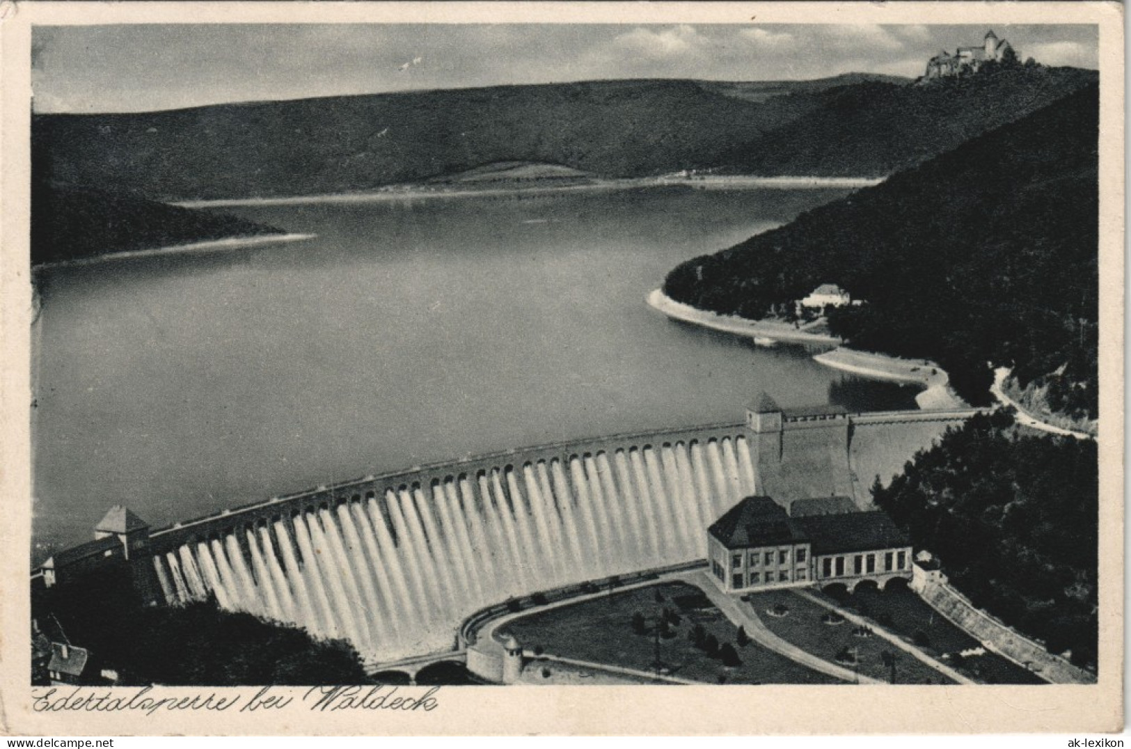 Waldeck (am Edersee) Edertalsperre Bei Waldeck Aus Der Vogelschau 1939 - Waldeck