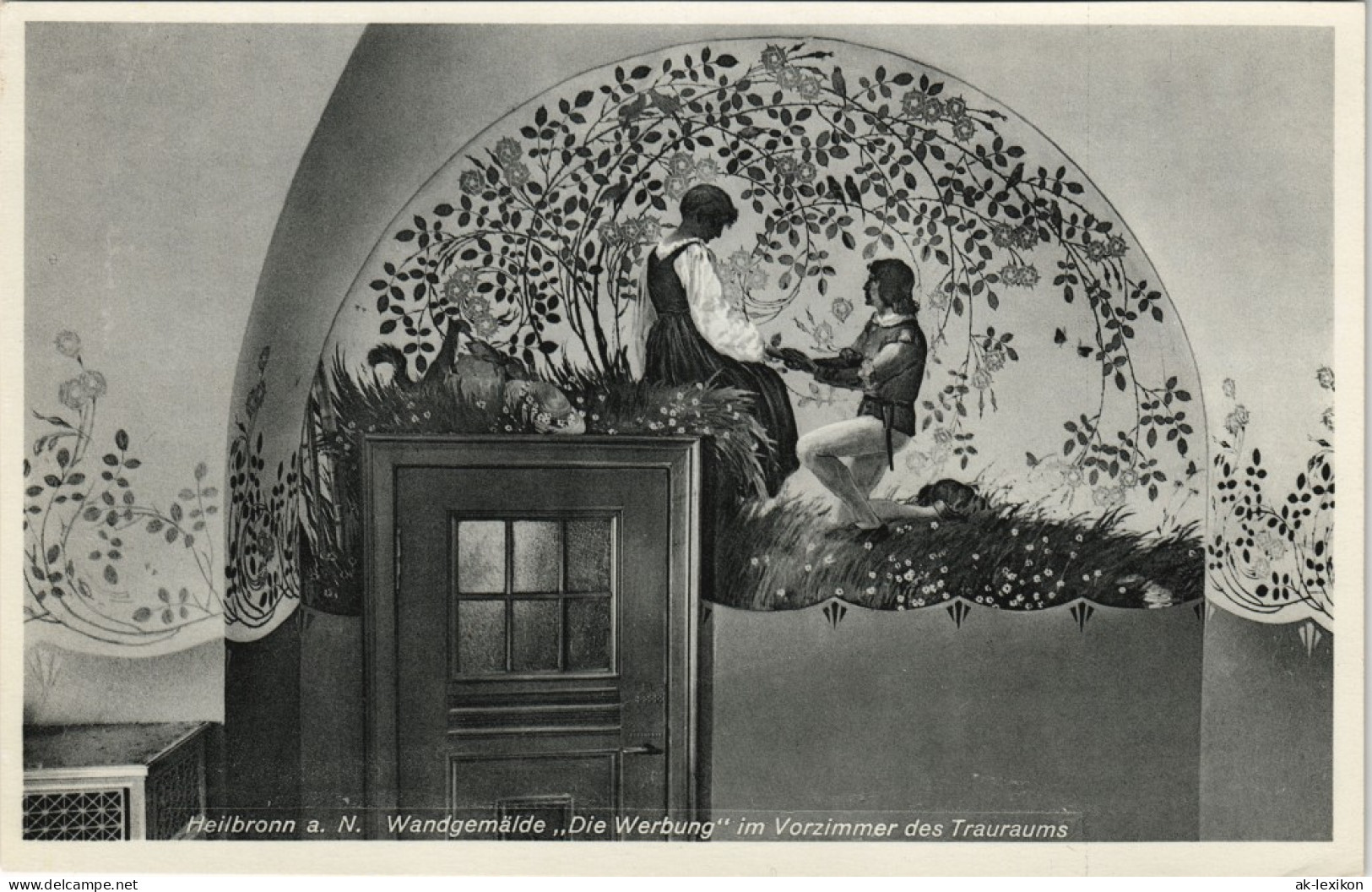 Heilbronn Wandgemälde ,,Die Werbung“ Im Vorzimmer Des Trauraums 1932 - Heilbronn