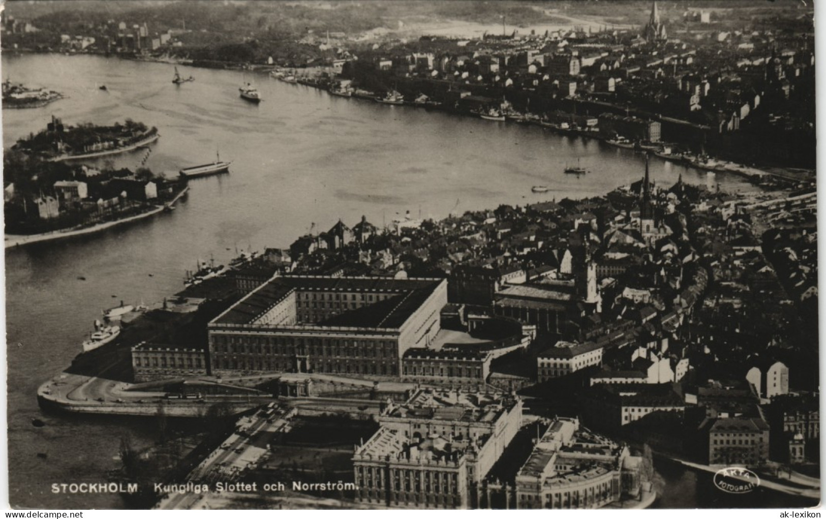Postcard Stockholm Luftbild 1937 - Schweden