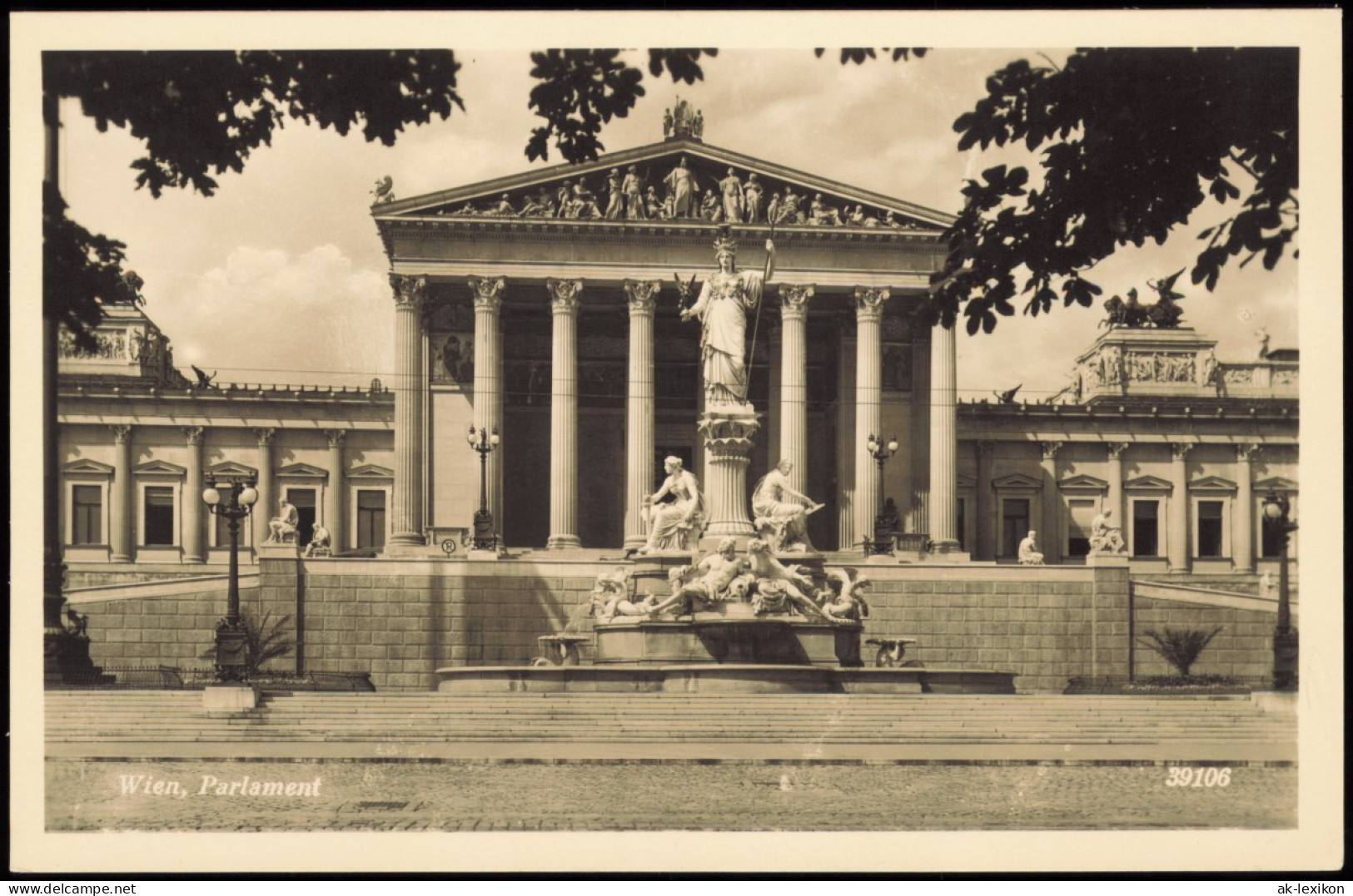 Ansichtskarte Wien Parlament 1932 - Autres & Non Classés