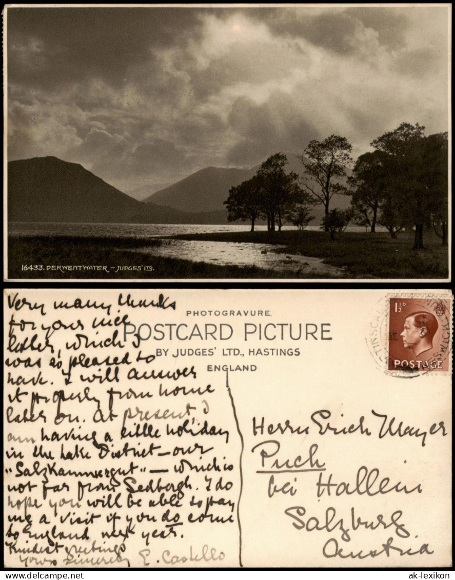 Ansichtskarte  Stimmungsbilder: Natur - Sonne See Berge 1923 - Unclassified