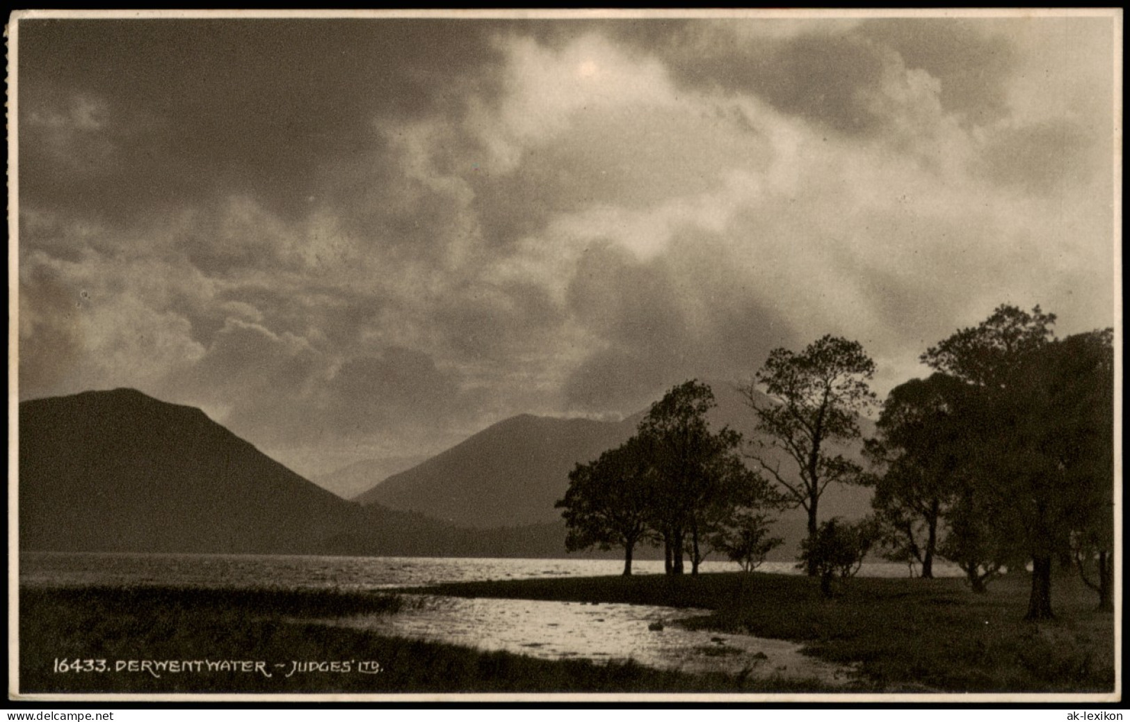 Ansichtskarte  Stimmungsbilder: Natur - Sonne See Berge 1923 - Unclassified