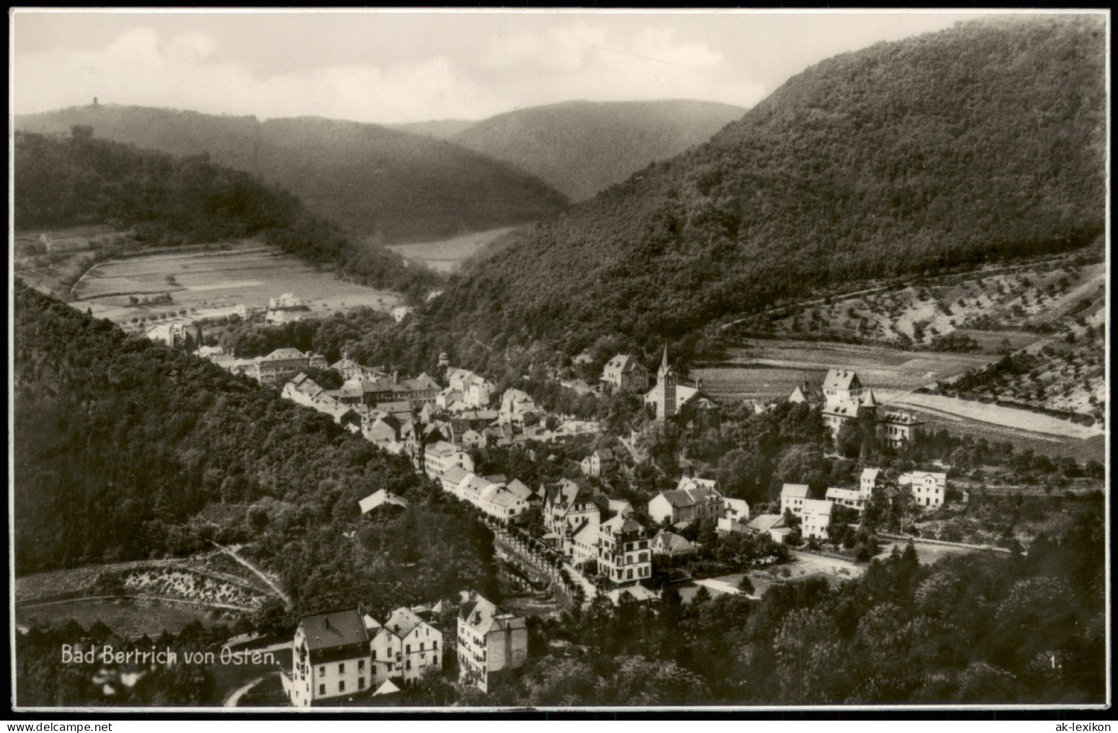 Ansichtskarte Bad Bertrich Panorama Ansicht Ort Vom Osten Aus 1930 - Bad Bertrich